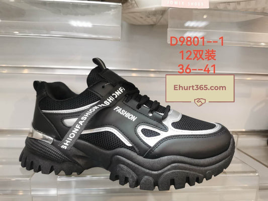 Buty Sportowe Damskie D9801-1 (36-41,12par)
