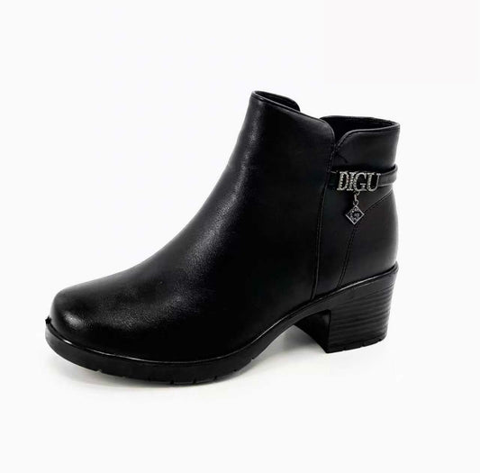 Botki Damskie (36-42) 12Par D7117-1 BLACK