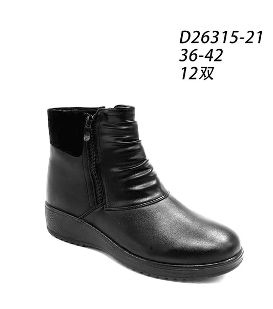 Botki Damskie (36-42) 12Par D26315-21 Black