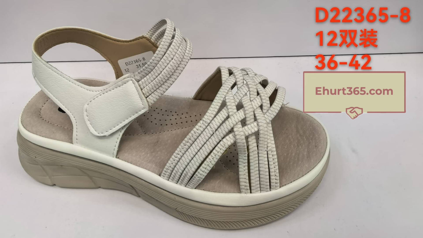 Sandały damskie D22365-8 (36-42,12Par)