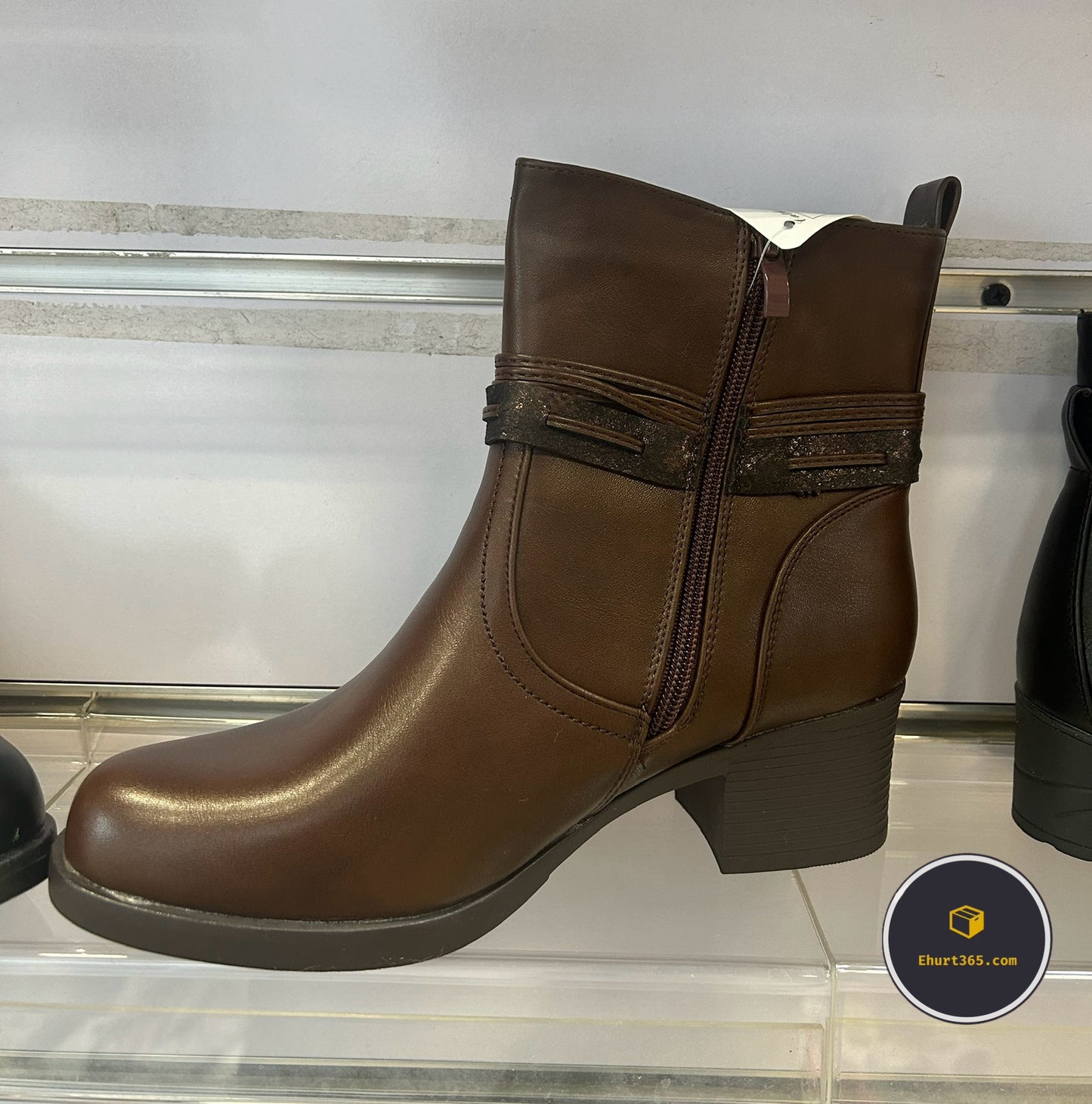 Botki na obcasie (36-41, 12par) 2870-2 Brown