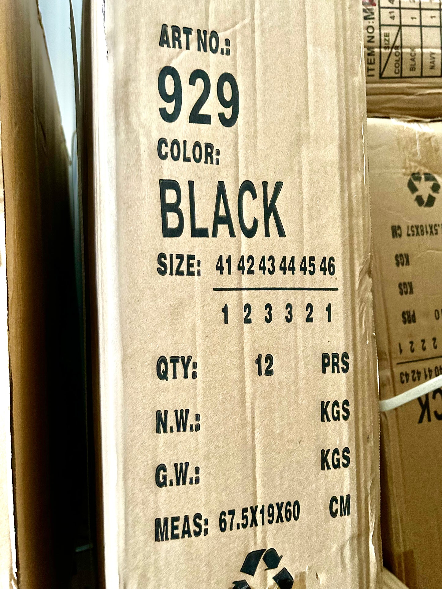 Botki męskie (41-46, 12par) 929 Black
