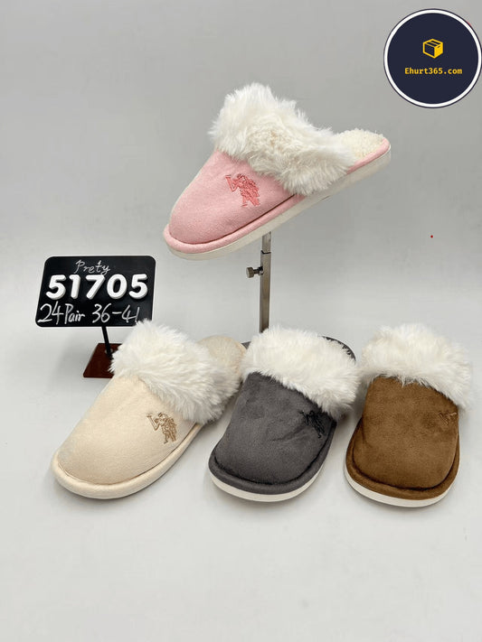 Kapcie Damskie 51705 (36-41,24p) MIX KOLOR