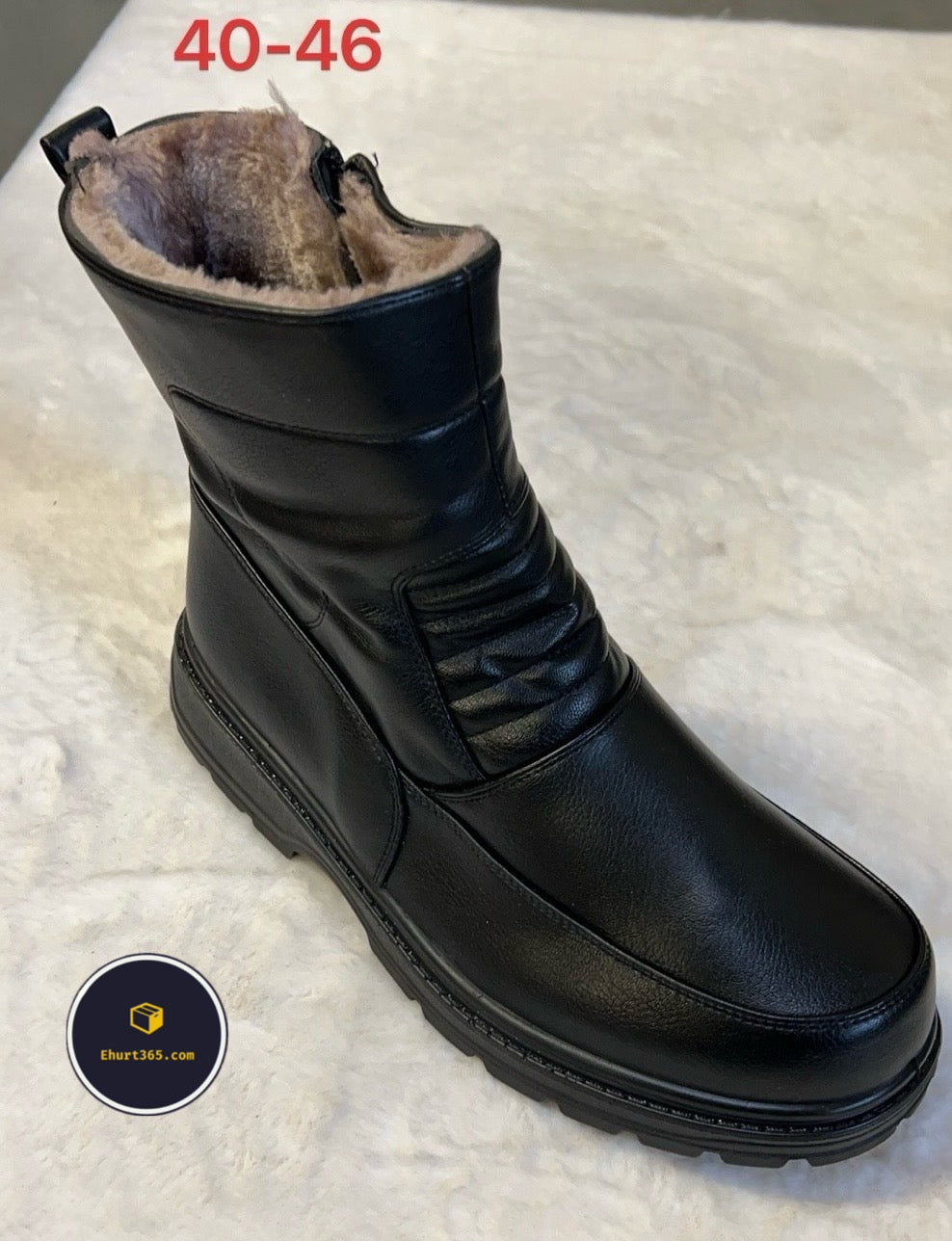 Botki Męskie (40-46, 12par) A1302 Black