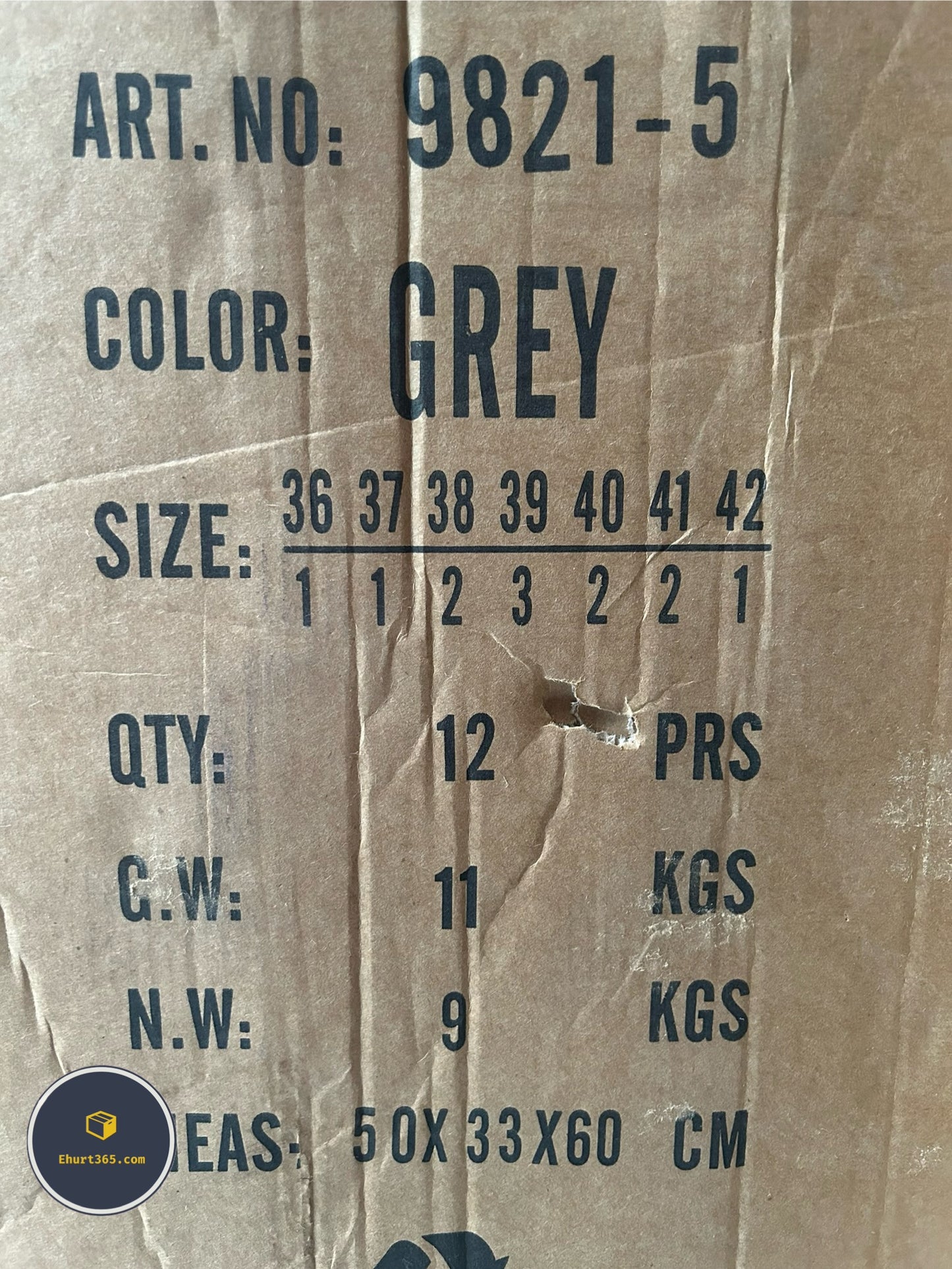 Botki na płaskim (36-42, 12par) 9821-5 Grey