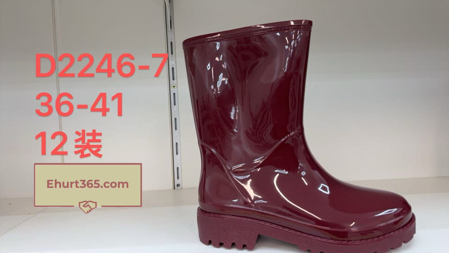 Kalosze damskie D2246-7 (36-41,12par)