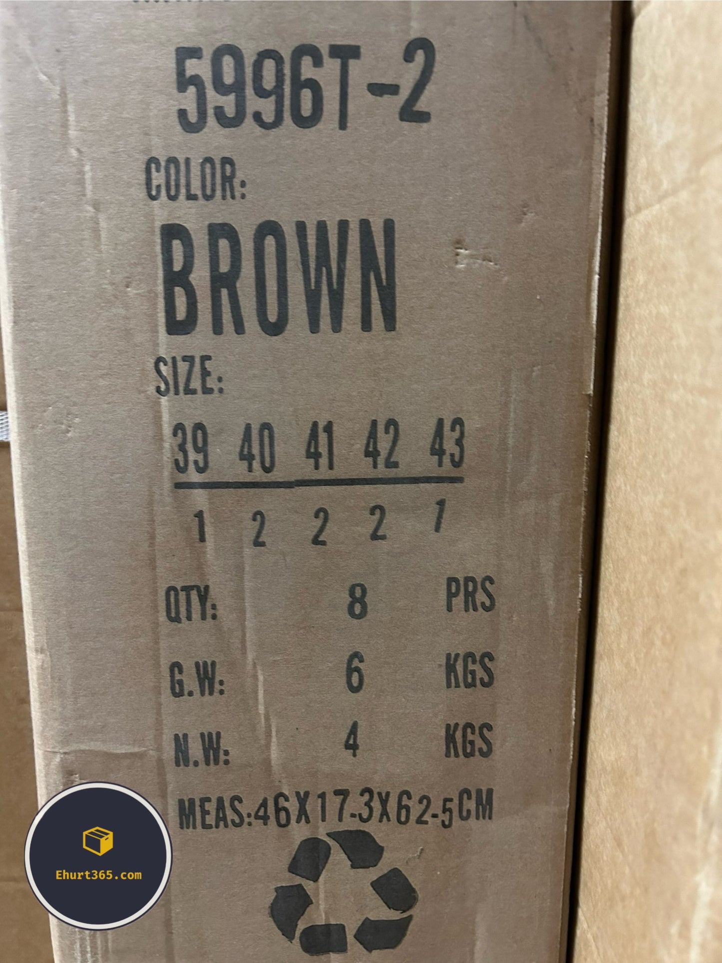 Półbuty męskie 5996T-2 (39-43) 8Par BROWN