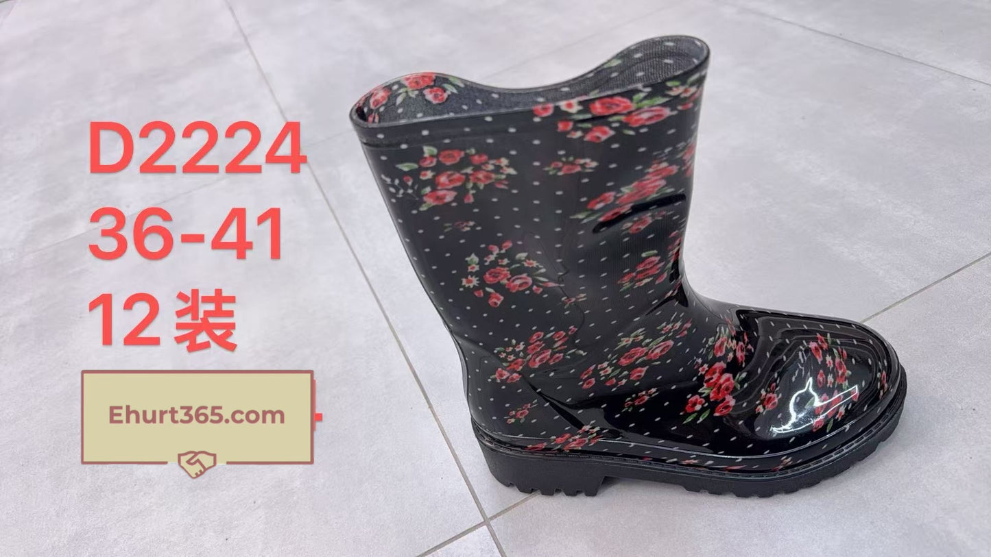 Kalosze damskie D2224 (36-41,12par)