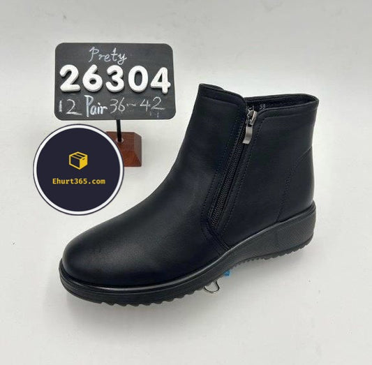 Botki Damskie (36-42) 12Par D26304-21 BLACK