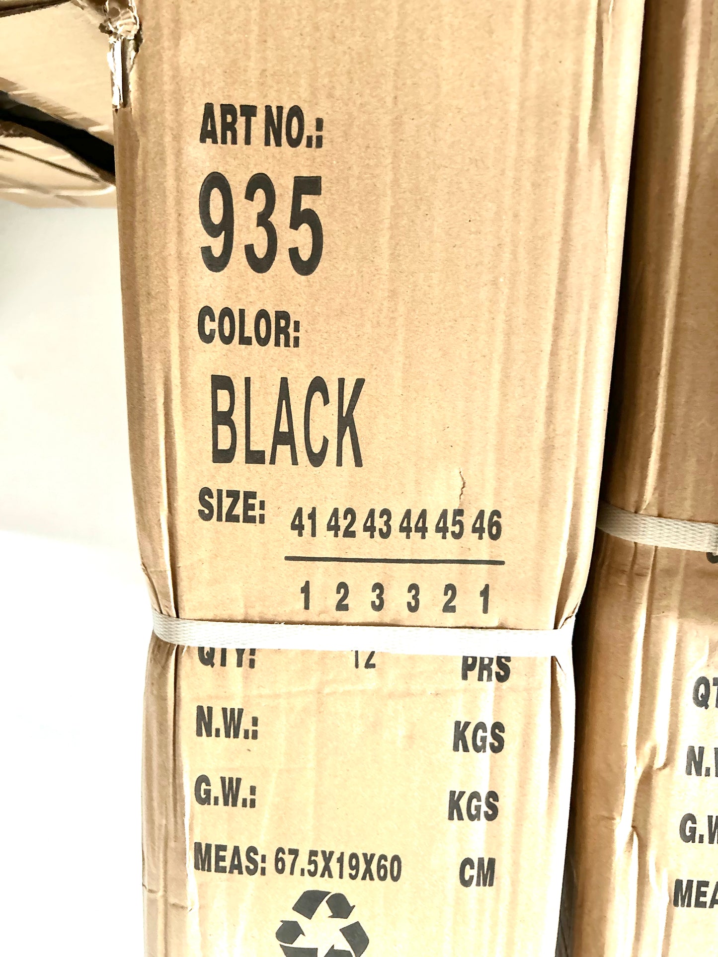 Botki męskie (41-46, 12par) 935 Black