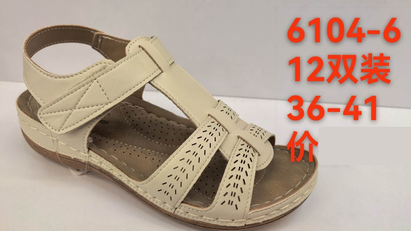 Sandały damskie D6104-6 (36-41,12Par)