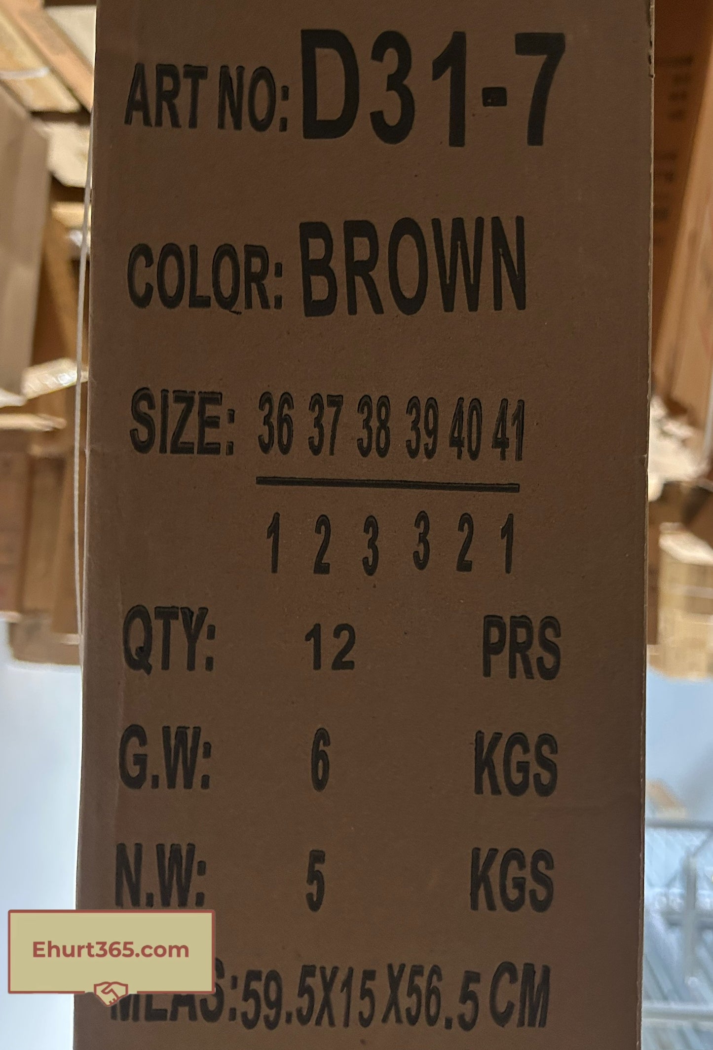 Półbuty na obcasie (36-41) 12P D31-7 Brown