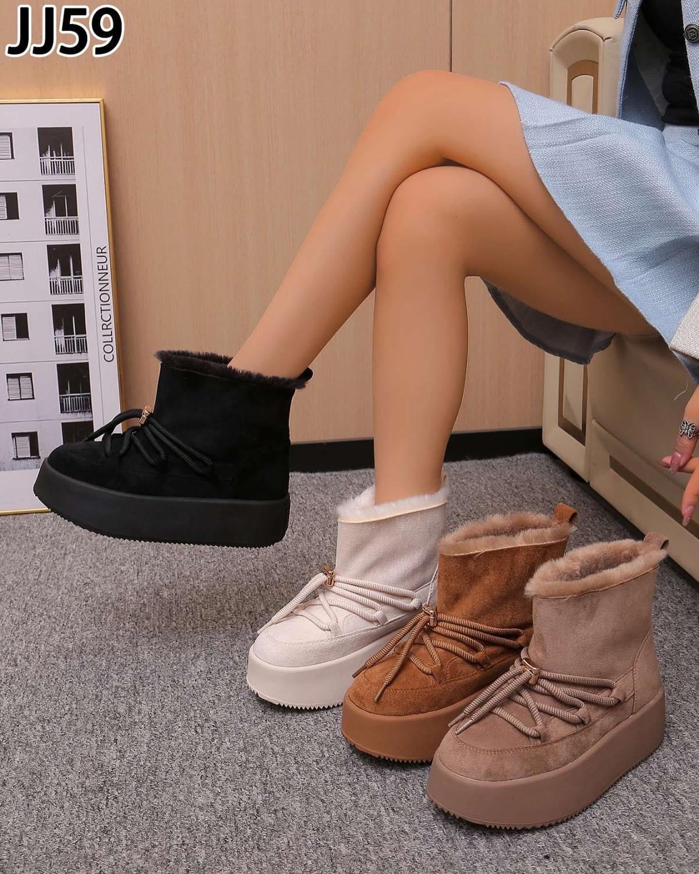 Botki damskie JJ59 BEIGE