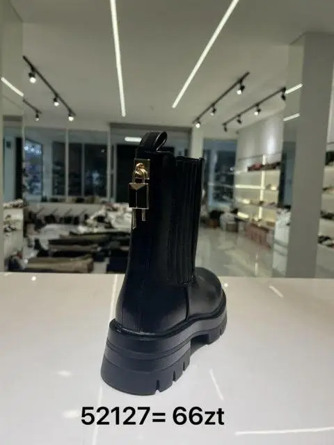 Botki na płaskim (36-41, 12par) 52127 BLACK