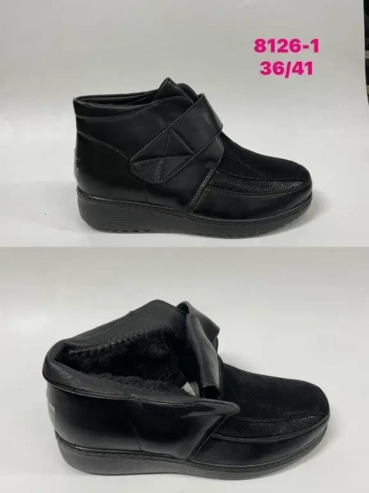 Botki Babcine (36-41, 12par) 8126-1 BLACK