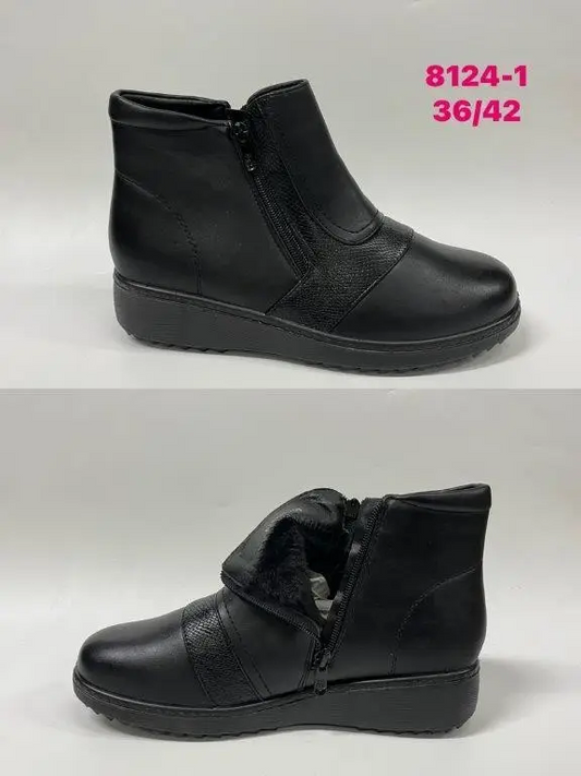 Botki Babcine (36-42, 12par) 8124-1 BLACK