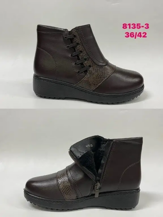 Botki Babcine (36-42, 12par) 8135-3 BROWN