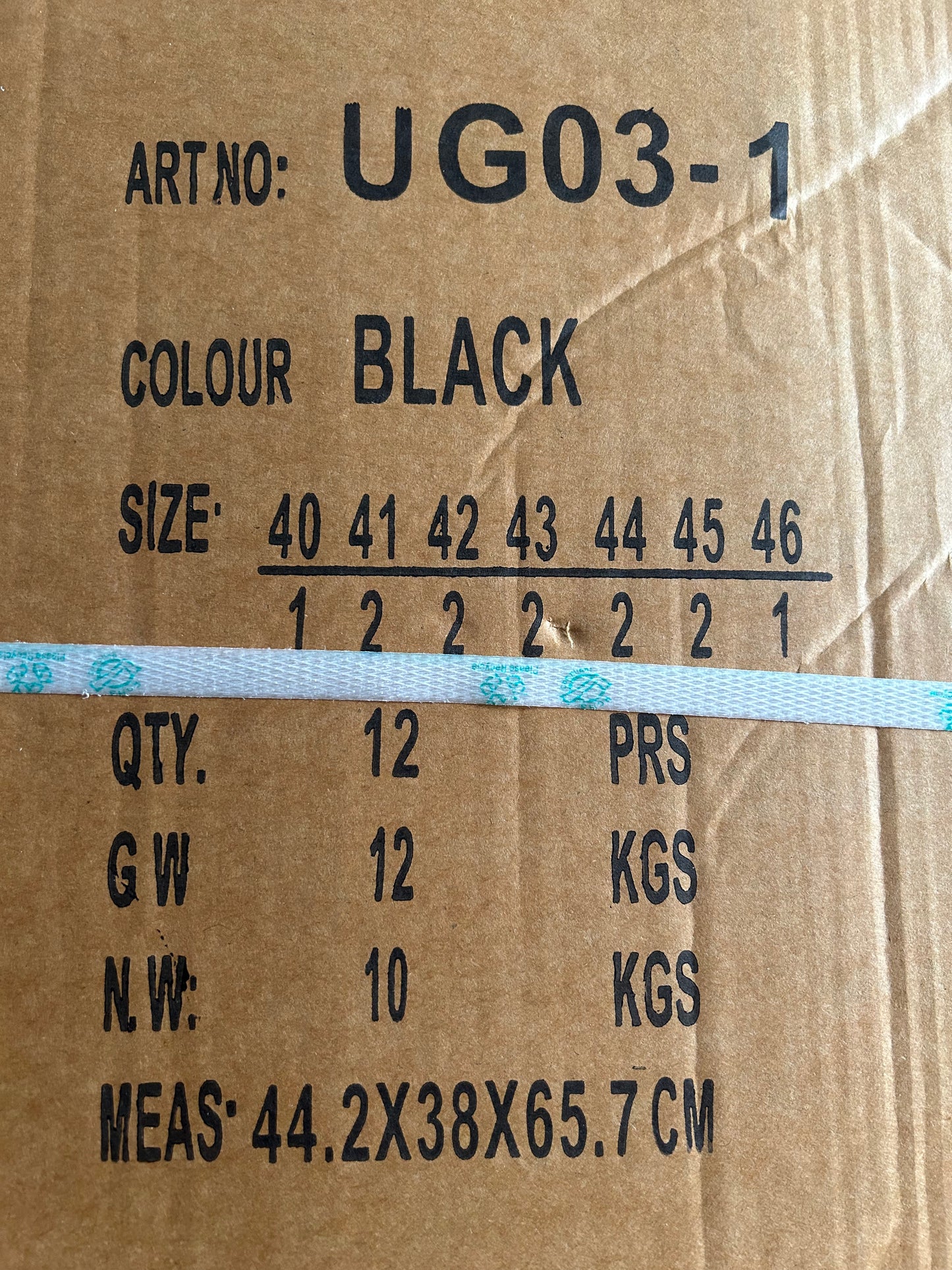 Trapery męskie (40-46) 12par UG03-1 BLACK