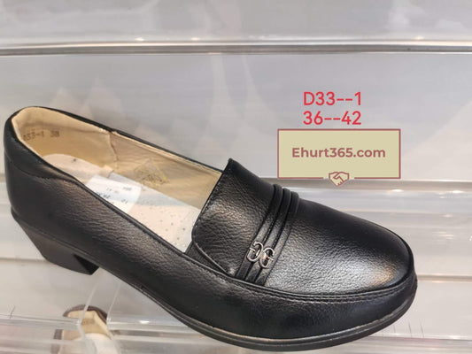 Półbuty na obcasie (36-41) 12P D33-1 Black (Copy)