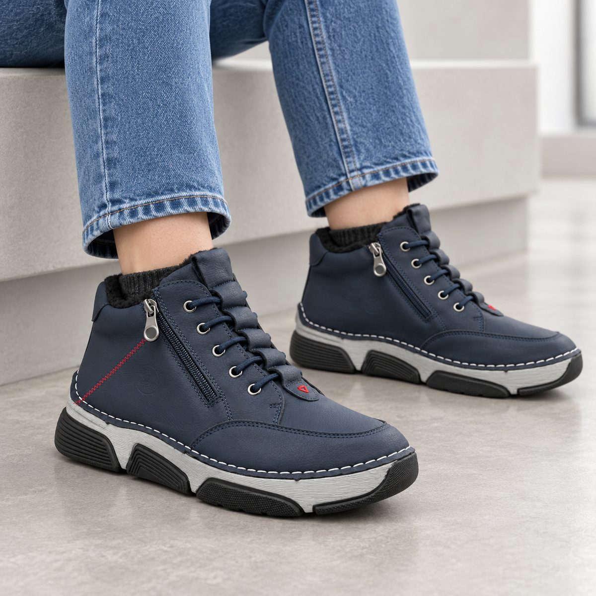 Botki Damskie (36-42) 12Par D1505-6 BLUE