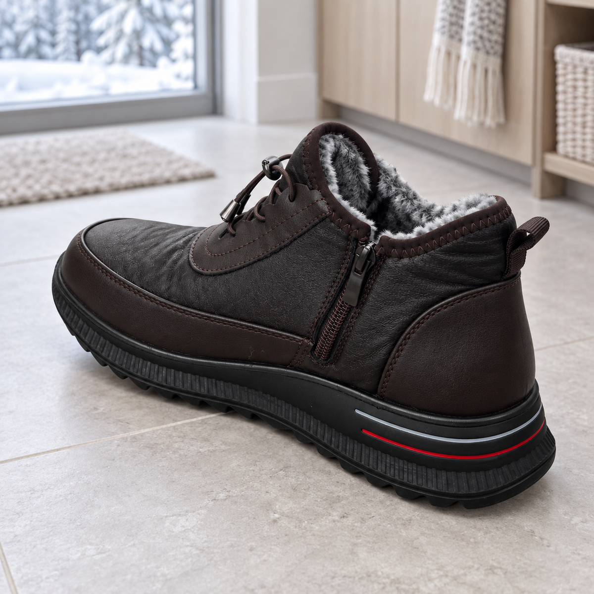 Botki Damskie (36-42) 12Par D2753-33 BROWN