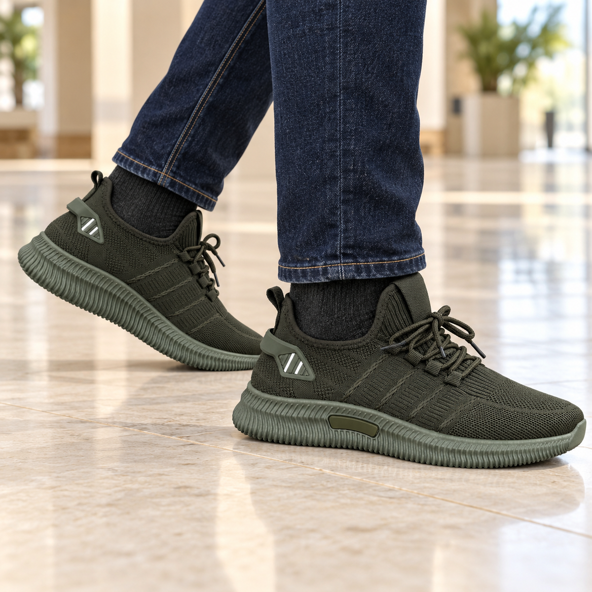Buty Sportowe Męskie W24001 green  (41-46,12par)