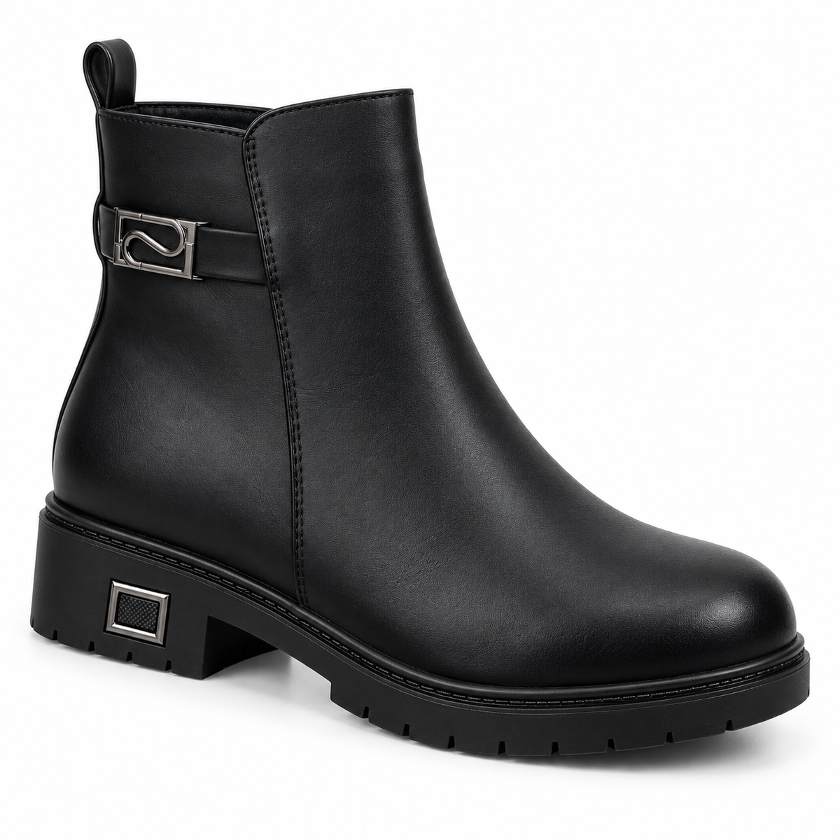 Botki Damskie (36-41) 12Par 2911-1 BLACK