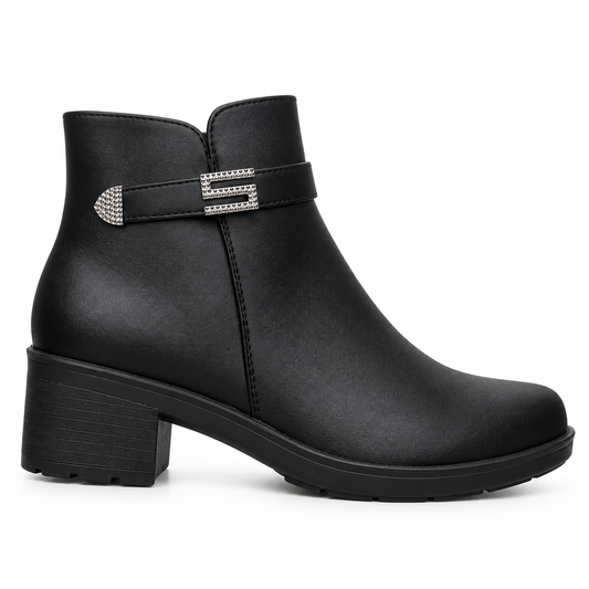 Botki damskie (36-41, 12par) 22T16-1 BLACK