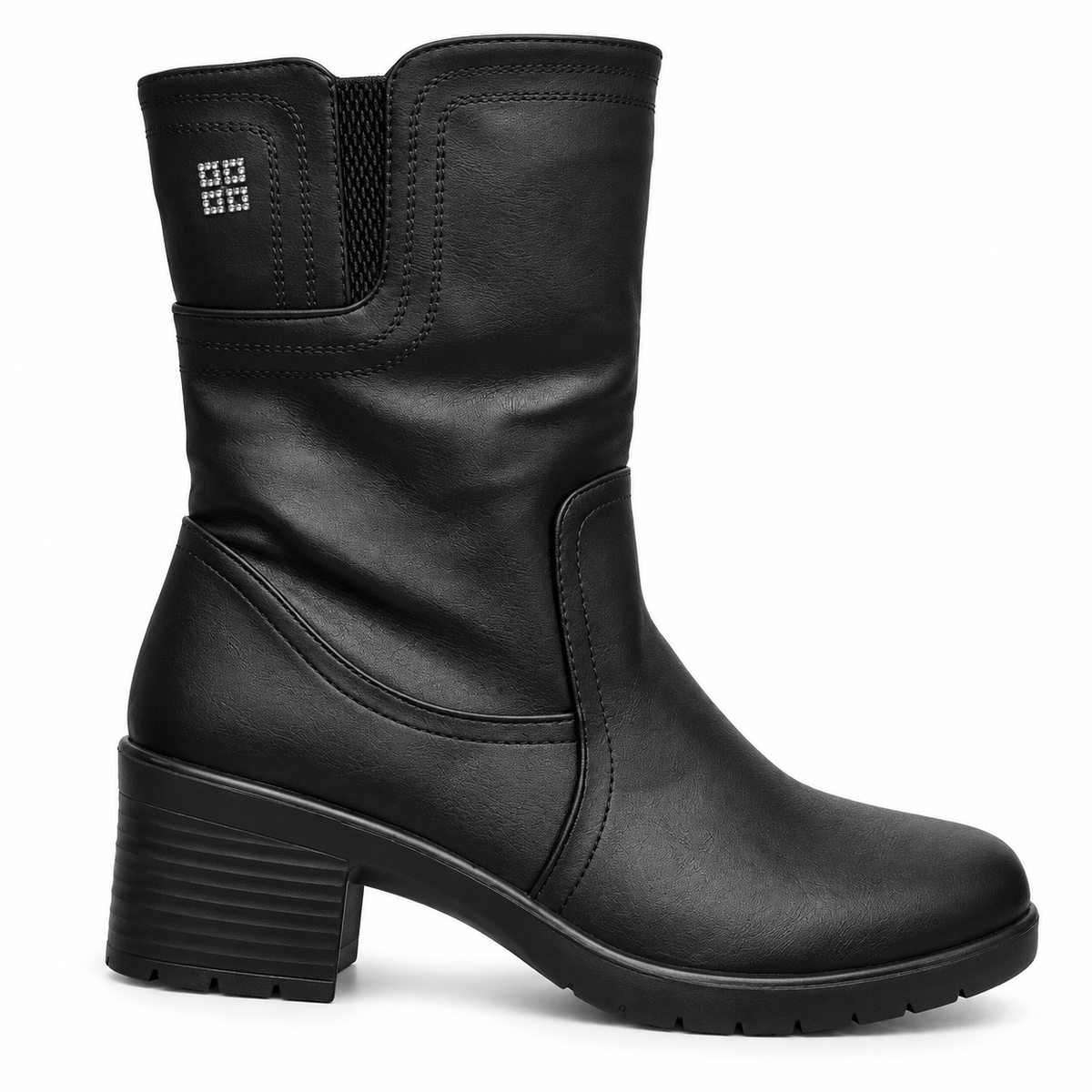 Botki Damskie (36-42) 12Par 7109-21 BLACK