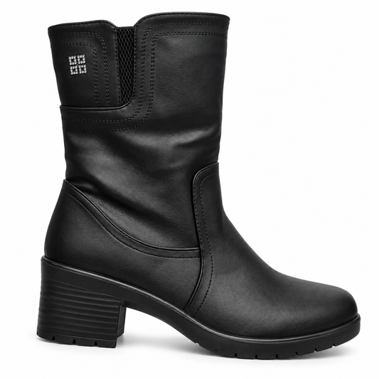 Botki Damskie (36-42) 12Par 7109-21 BLACK