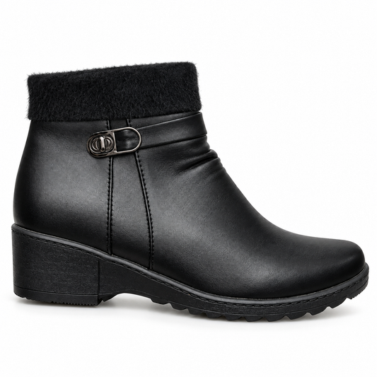 Botki damskie (37-42, 12par) D58-1 BLACK