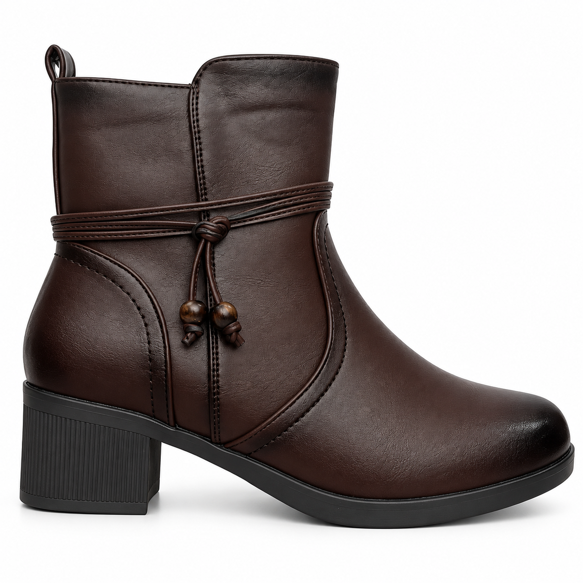 Botki Damskie (36-41) 12Par 7028-2 BROWN