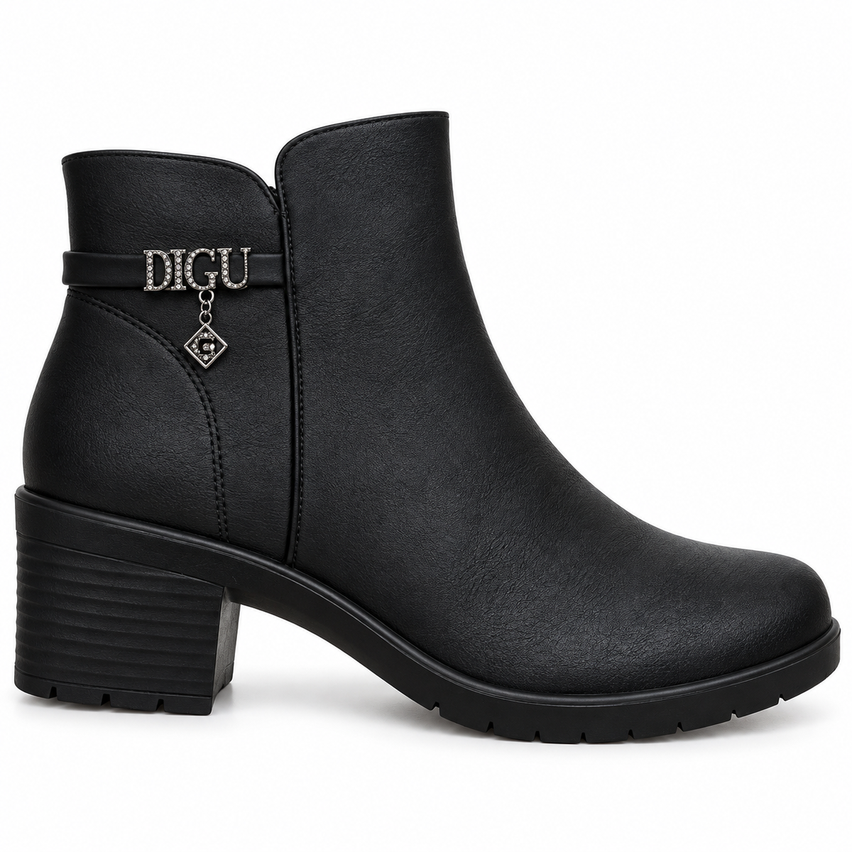 Botki Damskie (36-42) 12Par D7117-1 BLACK