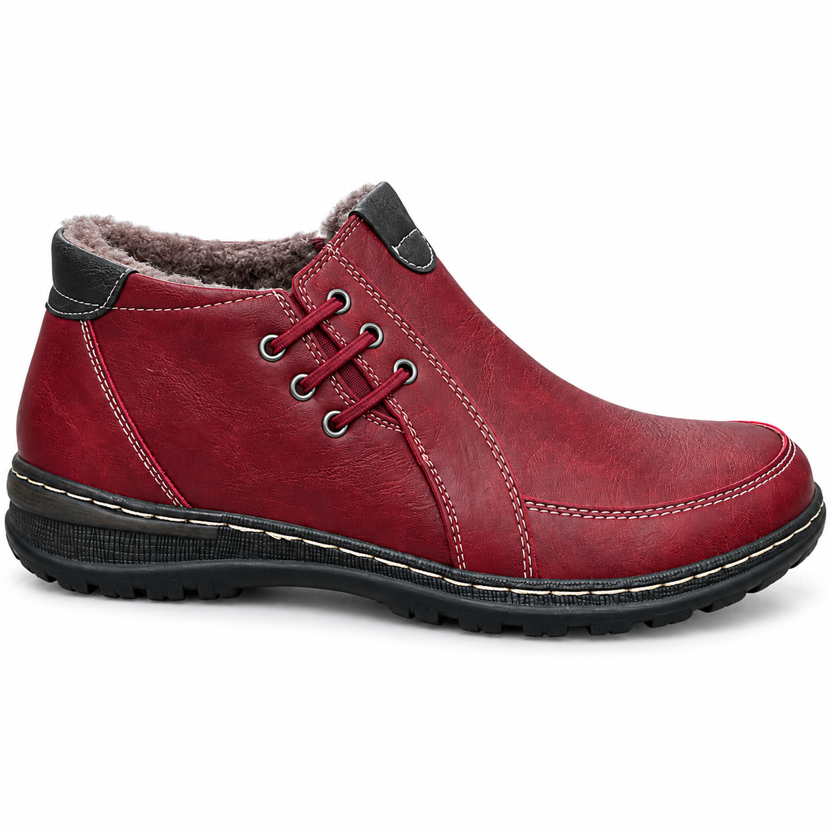 Botki damskie (36-41) 12par 9667-4 RED