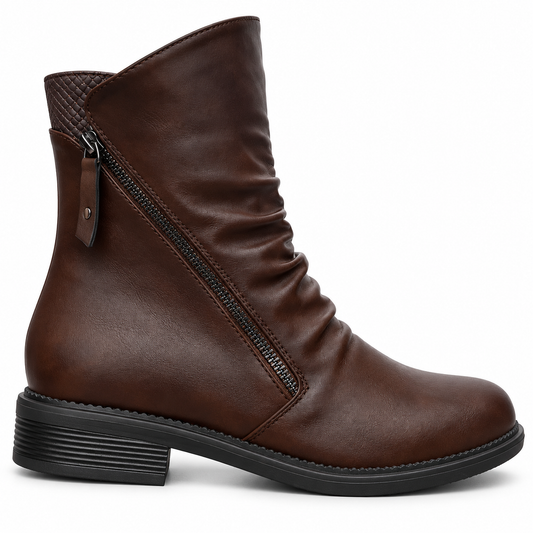 Botki Damskie (36-41) 12Par 27587-2 BROWN