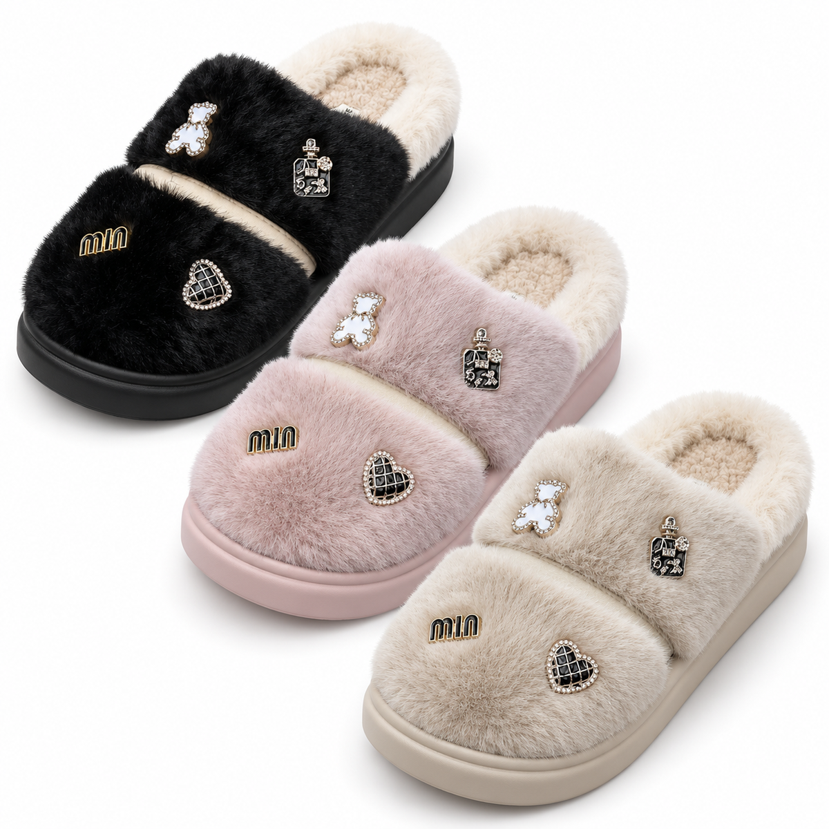 Kapcie Damskie MD10089 (36-41,24p)