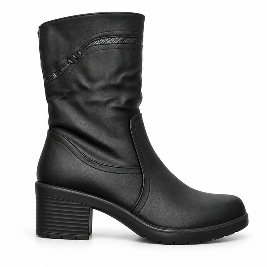 Botki Damskie (36-42) 12Par 7110-21 BLACK