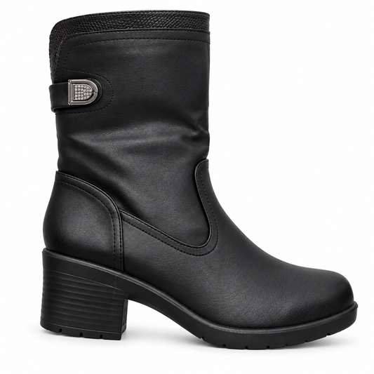 Botki Damskie (36-42) 12Par 7135-21 BLACK