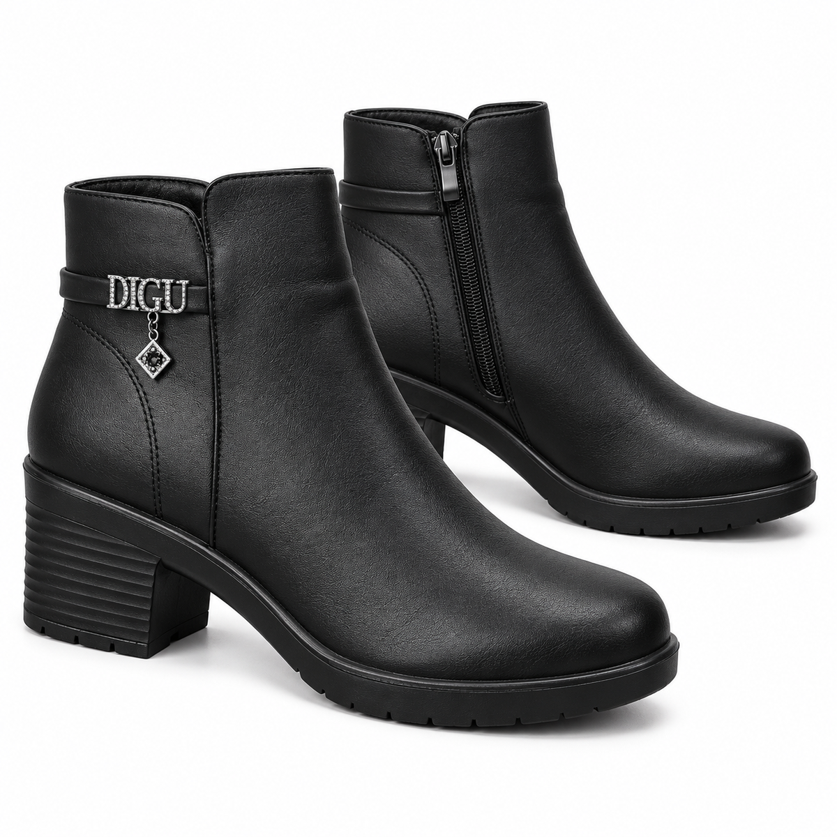 Botki Damskie (36-42) 12Par 7117-21 BLACK
