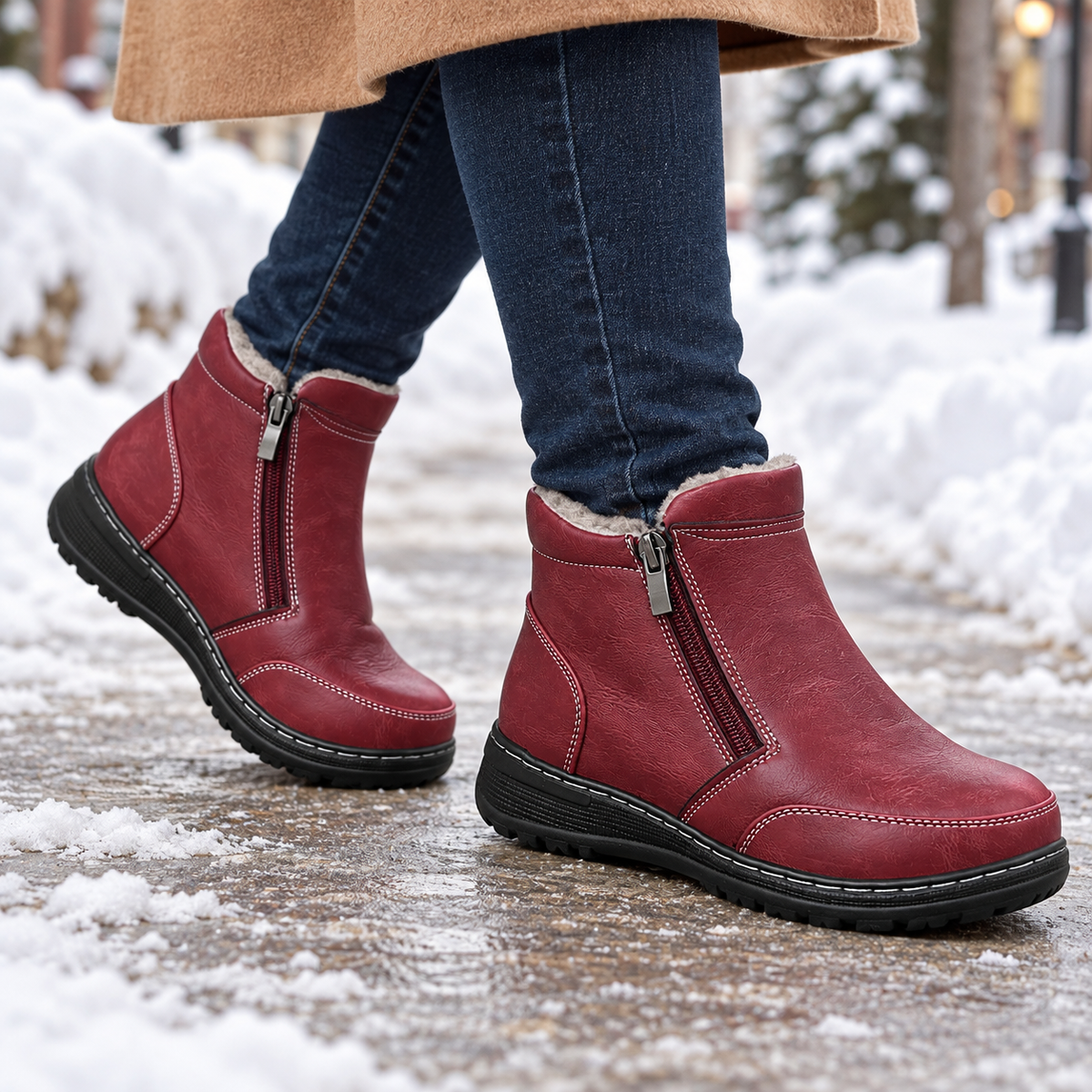 Botki Damskie (36-42) 12Par D83-4 RED