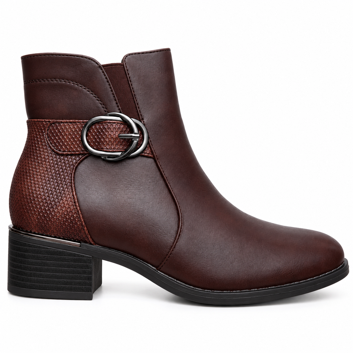 Botki damskie (36-41, 12par) 2819-2 BROWN