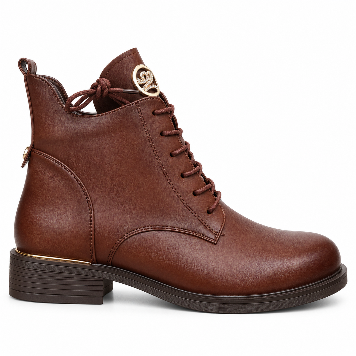 Botki Damskie (36-41) 12Par 2874-4 BROWN