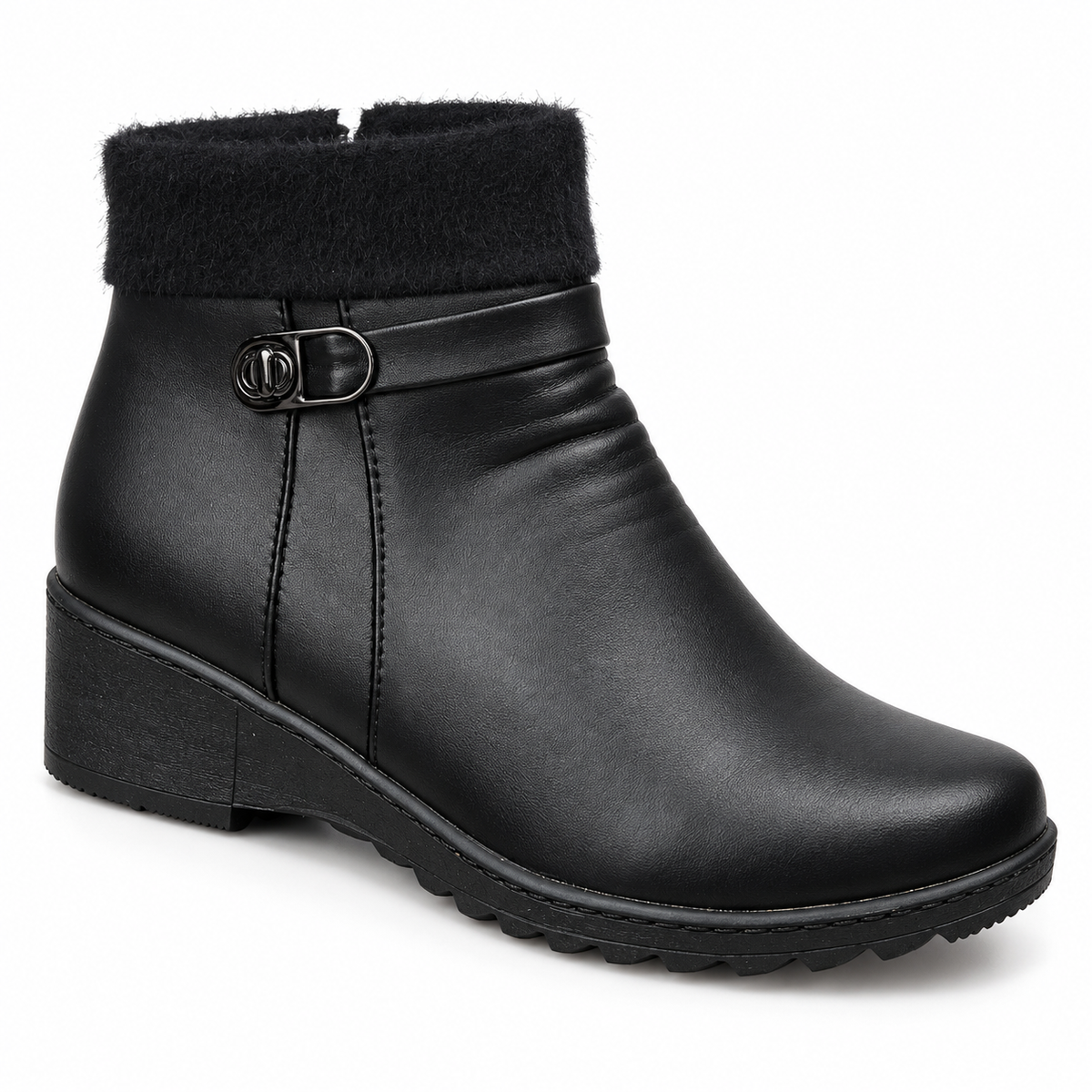 Botki damskie (37-42, 12par) D58-1 BLACK