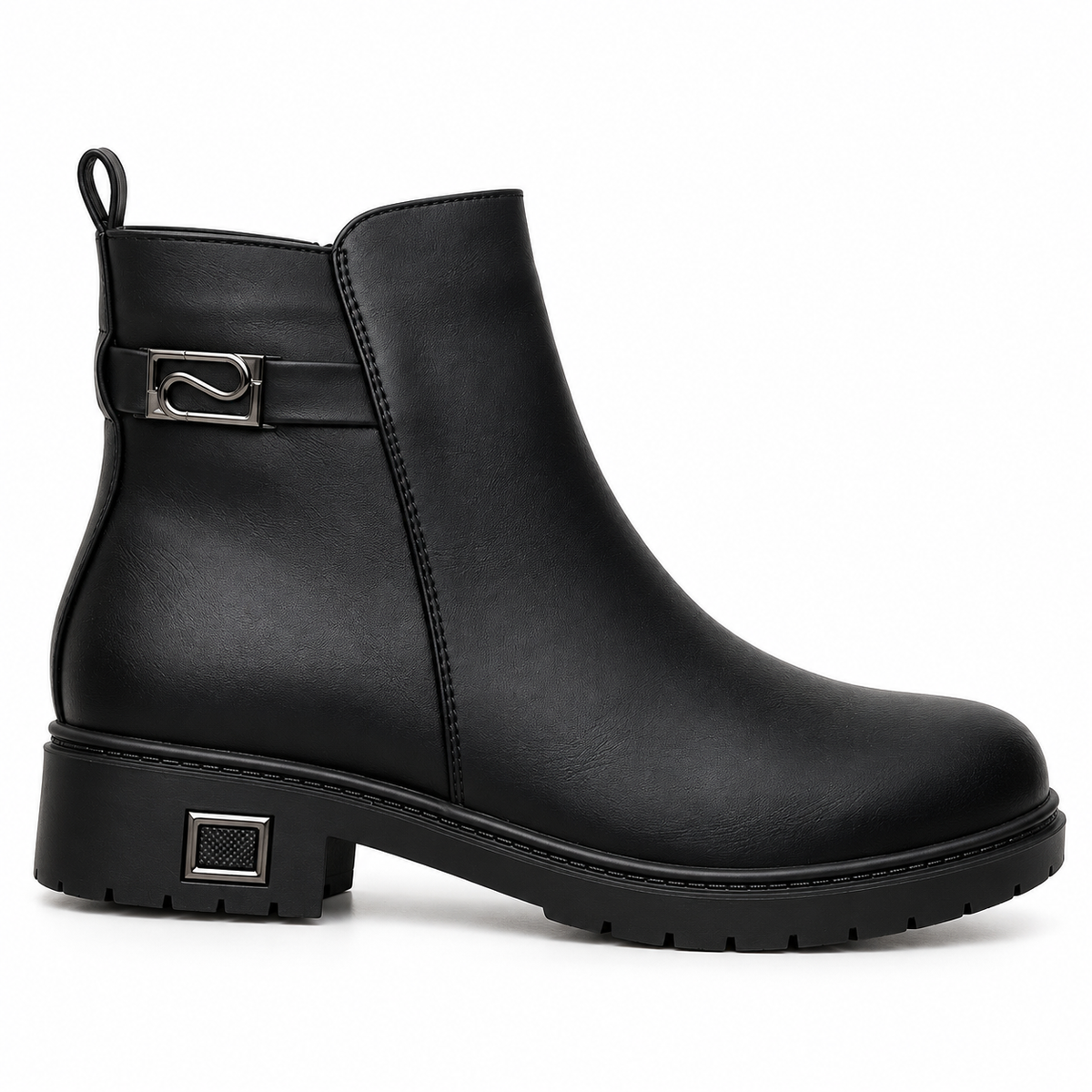 Botki Damskie (36-41) 12Par 2911-1 BLACK