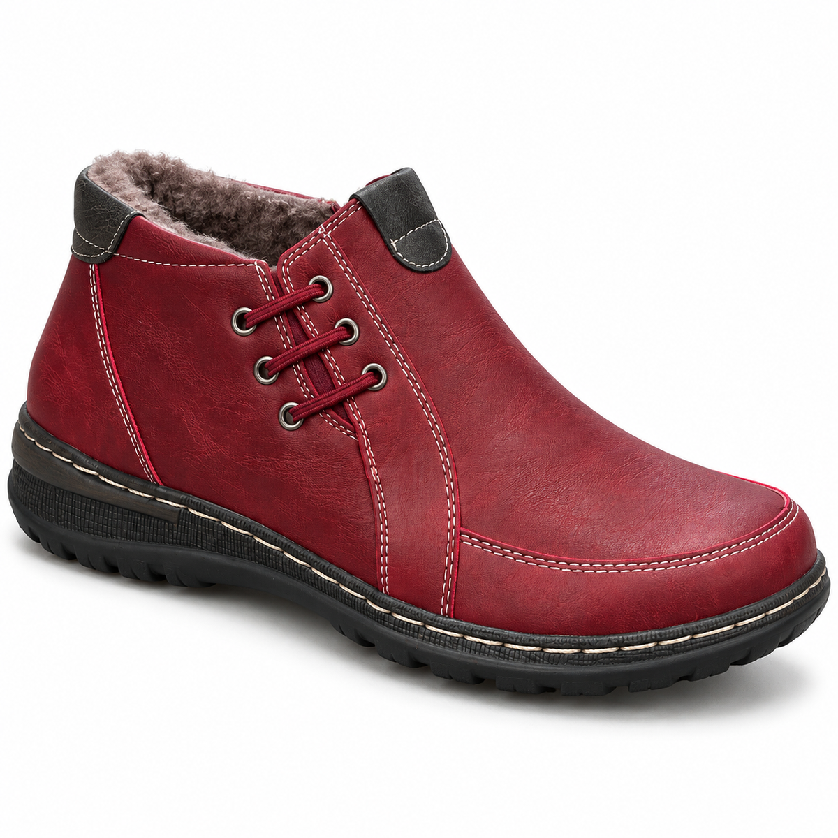 Botki damskie (36-41) 12par 9667-4 RED
