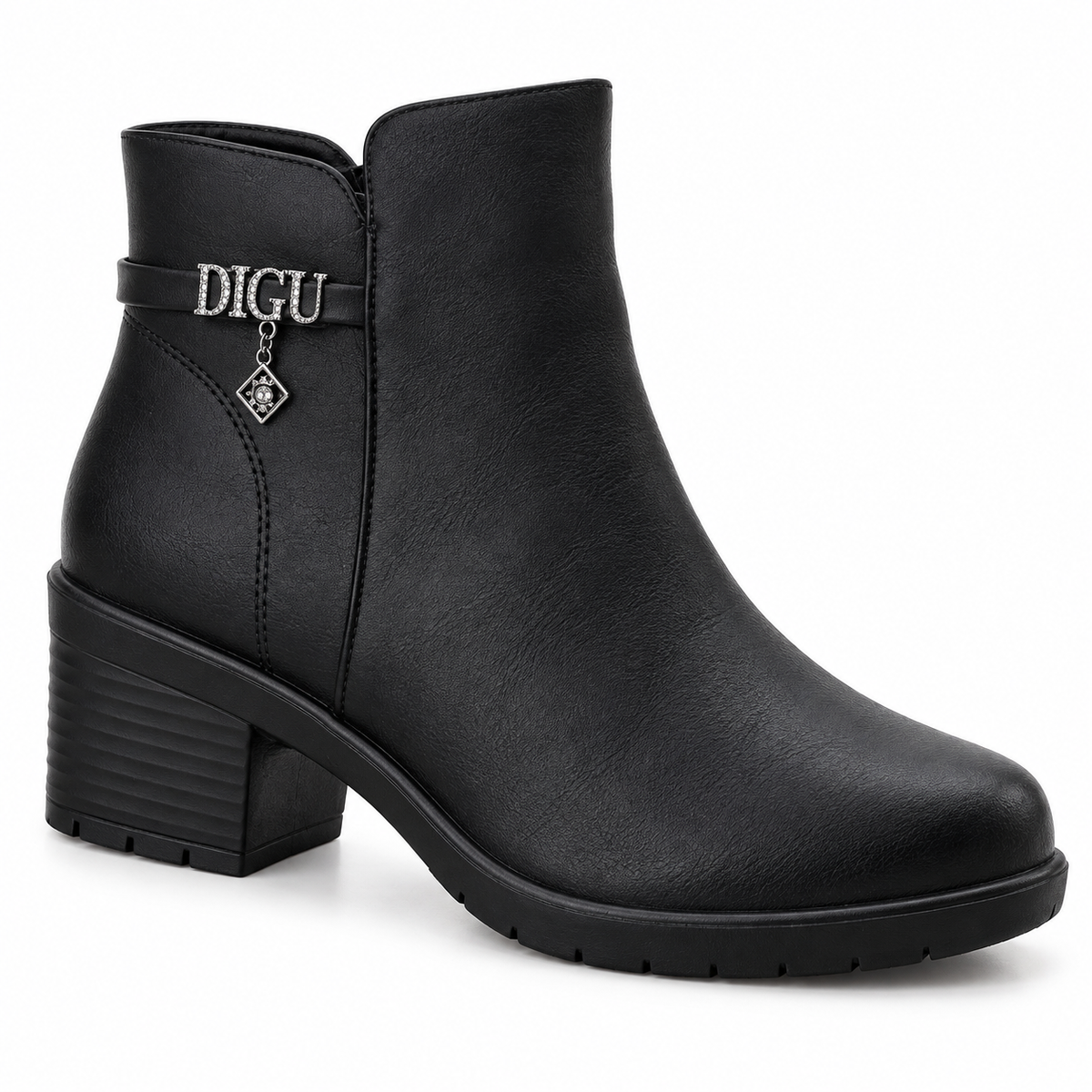 Botki Damskie (36-42) 12Par D7117-1 BLACK