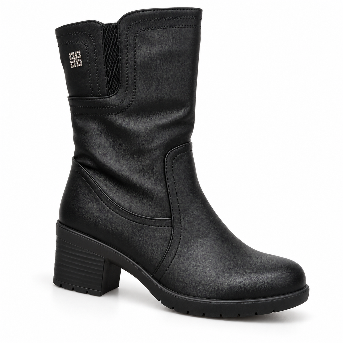 Botki Damskie (36-42) 12Par 7109-21 BLACK