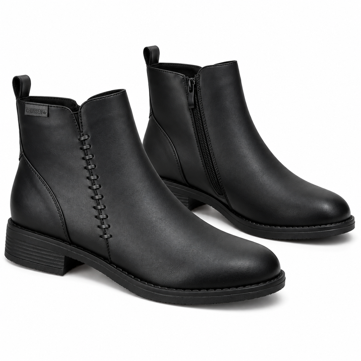 Botki damskie (36-41, 12par) 6788-9 BLACK