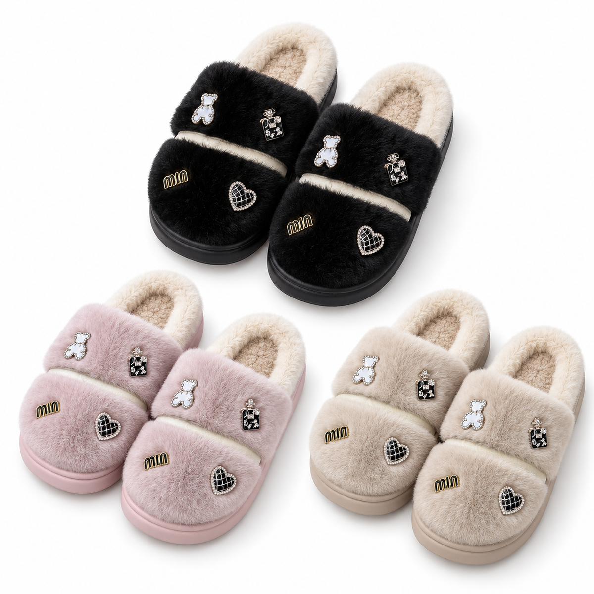 Kapcie Damskie MD10089 (36-41,24p)