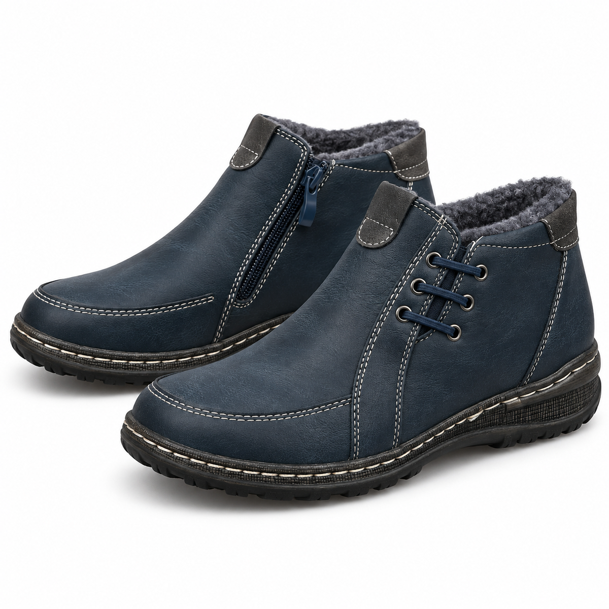 Botki damskie (36-41) 12par 9667-11 BLUE